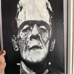 Frankenstein Hand Painted Drawing